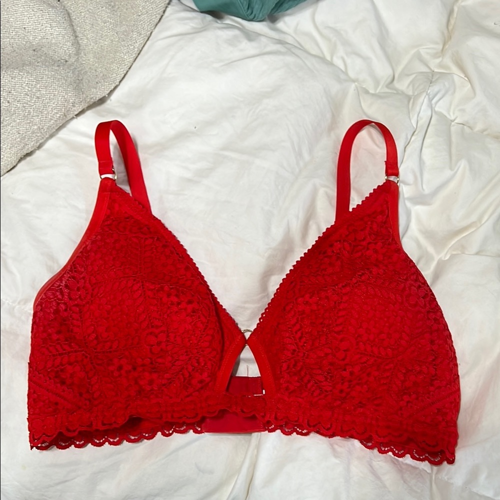 Red Lace Bralette